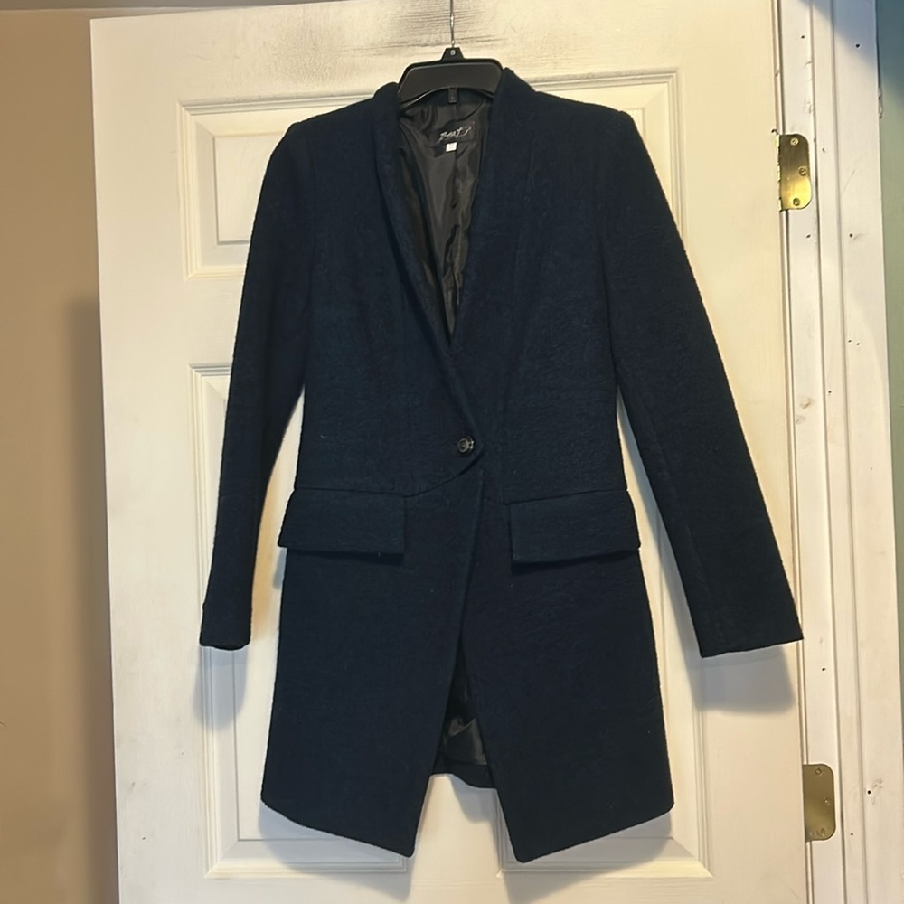 Beat 100% Wool Jacket Blue Size 55 (Small) From Korea